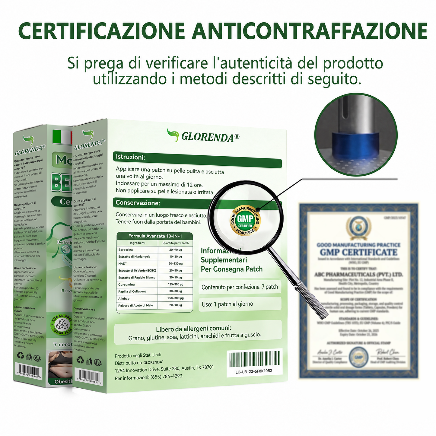 𝐎𝐟𝐟𝐢𝐜𝐢𝐚𝐥 𝐒𝐭𝐨𝐫𝐞 | 🔥 Più di 10 scatole! Sconto del 30%! Il patch GLORENDA® Moringa · Berberina × NAD+ 10-in-1, testato e sicuro, supporta il peso, la glicemia, la digestione e l'energia con 4-6 patch per risultati duraturi!