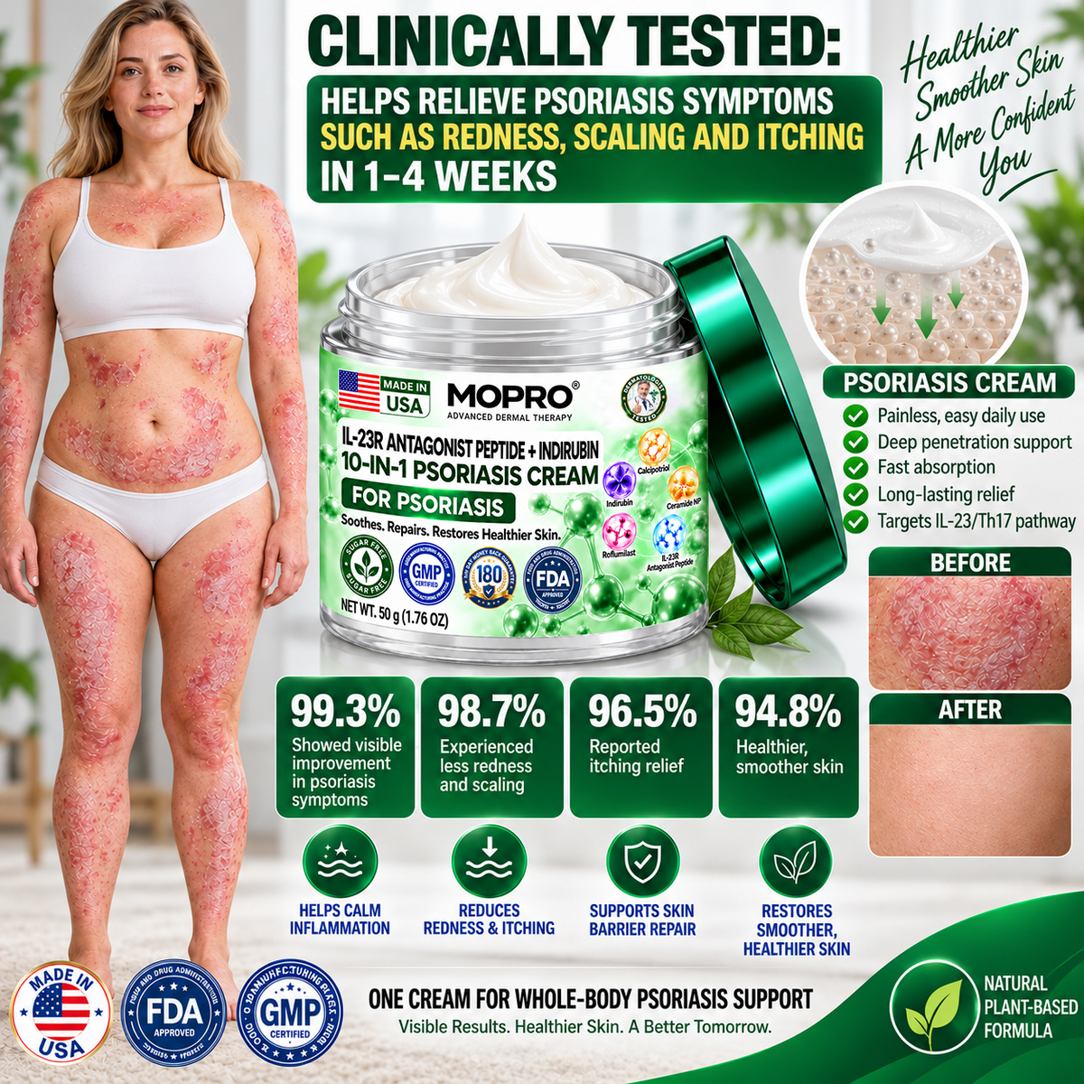 𝐎𝐟𝐟𝐢𝐜𝐢𝐚𝐥 𝐒𝐭𝐨𝐫𝐞 |👩‍⚕️👩‍⚕️ 𝑴𝑶𝑷𝑹𝑶®𝑰𝑳-𝟐𝟑𝑹 𝑨𝒏𝒕𝒂𝒈𝒐𝒏𝒊𝒔𝒕 𝑷𝒆𝒑𝒕𝒊𝒅𝒆 + 𝑰𝒏𝒅𝒊𝒓𝒖𝒃𝒊𝒏 𝟏𝟎-𝑰𝑵-𝟏 𝑷𝒔𝒐𝒓𝒊𝒂𝒔𝒊𝒔 𝑪𝒓𝒆𝒂𝒎 （𝑯𝒆𝒍𝒑𝒔 𝑹𝒆𝒅𝒖𝒄𝒆 𝑽𝒊𝒔𝒊𝒃𝒍𝒆 𝑹𝒆𝒅𝒏𝒆𝒔𝒔 & 𝑺𝒄𝒂𝒍𝒊𝒏𝒈, 𝑺𝒐𝒐𝒕𝒉𝒆 𝑫𝒓𝒚𝒏𝒆𝒔𝒔 & 𝑰𝒕𝒄𝒉𝒊𝒏𝒈, 𝑺𝒖𝒑𝒑𝒐𝒓𝒕 𝑩𝒂𝒍𝒂𝒏𝒄𝒆𝒅 𝑺𝒌𝒊𝒏-𝑪𝒆𝒍𝒍 𝑹𝒆𝒏𝒆𝒘𝒂𝒍 & 𝑯𝒆𝒍𝒑 𝑹𝒆𝒊𝒏𝒇𝒐𝒓𝒄𝒆 𝒕𝒉𝒆 𝑺𝒌𝒊𝒏 𝑩𝒂𝒓𝒓𝒊𝒆𝒓）